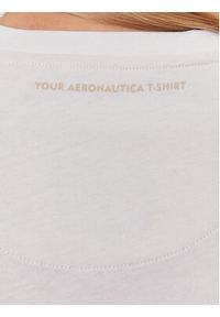 Aeronautica Militare T-Shirt 231TS2101DJ510 Biały Regular Fit. Kolor: biały. Materiał: bawełna