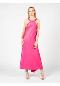 Pinko Sukienka "Livingstone" | 100981 A0QR | Kobieta | Różowy. Kolor: różowy. Materiał: poliester, elastan. Wzór: aplikacja. Sezon: lato. Styl: elegancki. Długość: maxi