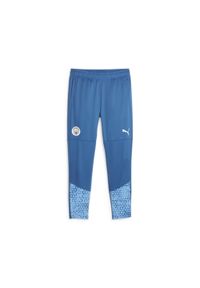Puma - Spodnie treningowe Manchester City 2023/24. Kolor: niebieski. Sport: piłka nożna