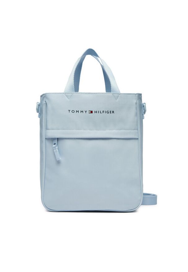 TOMMY HILFIGER - Tommy Hilfiger Torebka Th Essential Shoulder Bag AU0AU01950 Błękitny. Kolor: niebieski