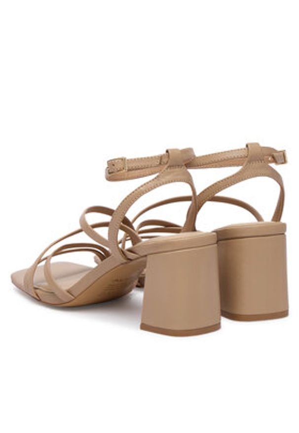 Aldo Sandały Esther 14039513 Beżowy. Kolor: beżowy. Materiał: skóra