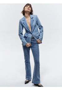 Big-Star - Marynarka damska jeansowa niebieska Lia 204. Okazja: na co dzień. Kolor: niebieski. Materiał: jeans. Styl: klasyczny, elegancki, casual #3