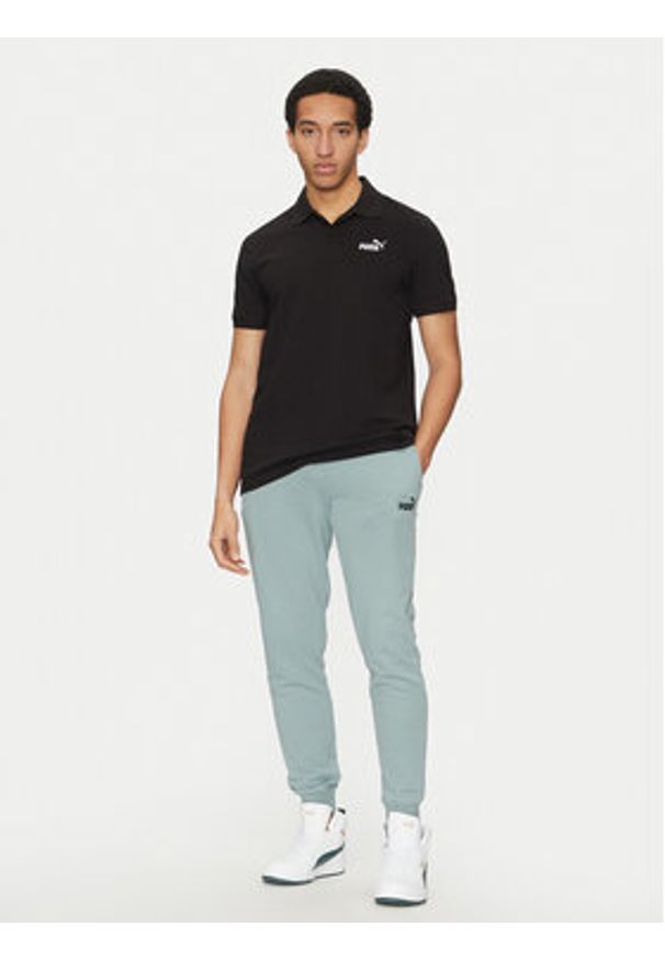 Puma Polo Essentials 682552 Czarny Regular Fit. Typ kołnierza: polo. Kolor: czarny. Materiał: bawełna