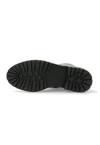 MEXX - Mexx Workery damskie kolor czarny na płaskim obcasie. Nosek buta: okrągły. Zapięcie: sznurówki. Kolor: czarny. Obcas: na obcasie. Wysokość obcasa: niski
