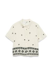Vero Moda Koszula Kai 10345548 Beżowy Regular Fit. Kolor: beżowy. Materiał: wiskoza #6