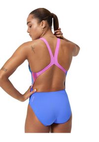 Strój kąpielowy jednoczęściowy damski na basen Speedo Placement. Kolor: niebieski, wielokolorowy #2