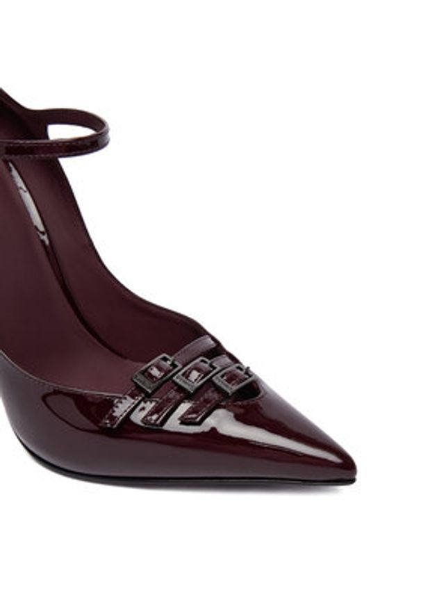 LE SILLA - Le Silla Szpilki Deco Morgana 2004B100RCPPKAB Bordowy. Kolor: czerwony. Materiał: skóra, lakier. Obcas: na szpilce