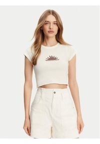 Billabong Top EBJZT00436 Biały Regular Fit. Kolor: biały. Materiał: bawełna