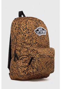 Vans plecak kolor brązowy duży wzorzysty VN0A3UI611D1-GoldenBrow. Kolor: brązowy #3
