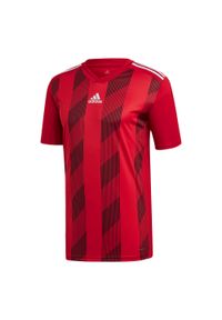 Adidas - T-Shirt Striped 19 199. Kolor: biały, wielokolorowy, czerwony