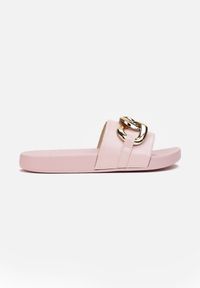 Renee - Różowe Klapki Cirikaia. Nosek buta: okrągły. Kolor: różowy. Materiał: materiał, guma. Styl: klasyczny #2