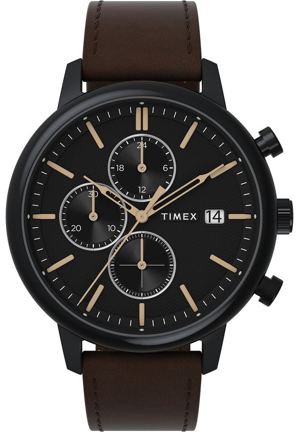 Zegarek Timex Zegarek męski Timex TW2W13200 brązowy. Kolor: brązowy