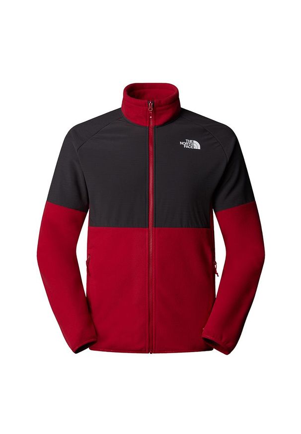 Bluza The North Face 100 Glacier Heavyweight Full-Zip Fleece 0A89JG86O1- czerwona. Okazja: na co dzień. Kolor: czerwony. Materiał: poliester. Styl: casual, klasyczny