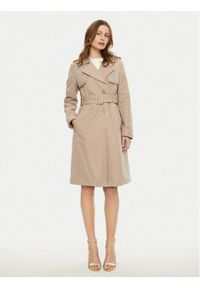 Guess Trencz W5RL14 WGWD2 Beżowy Regular Fit. Kolor: beżowy. Materiał: syntetyk #1