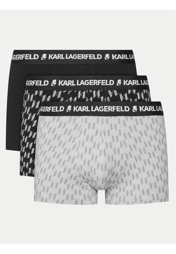 Karl Lagerfeld - KARL LAGERFELD Komplet 3 par bokserek A1M47086 Kolorowy. Materiał: bawełna. Wzór: kolorowy