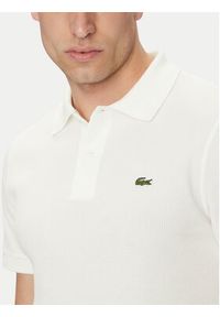 Lacoste Polo DH0262 Écru Regular Fit. Typ kołnierza: polo. Materiał: syntetyk, bawełna #3