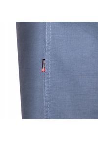 Lekka, Lniano Bawełniana Koszula Męska - Pako Jeans - Niebieska, Prosty Krój. Okazja: na co dzień. Typ kołnierza: button down. Kolor: niebieski. Materiał: bawełna, len. Styl: casual #8