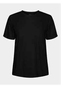 Pieces T-Shirt Anora 17148789 Czarny Regular Fit. Kolor: czarny. Materiał: syntetyk