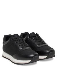 Calvin Klein Sneakersy Runner Lace Up - Jacq HW0HW02413 Czarny. Kolor: czarny. Materiał: materiał #3