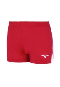 Szorty damskie Mizuno High-Kyu Tight. Kolor: czerwony, biały, wielokolorowy. Długość: krótkie. Sport: fitness #1