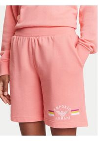 Emporio Armani Underwear Szorty sportowe EW000496 AF10882 U4019 Różowy Loose Fit. Kolor: różowy. Materiał: syntetyk #4
