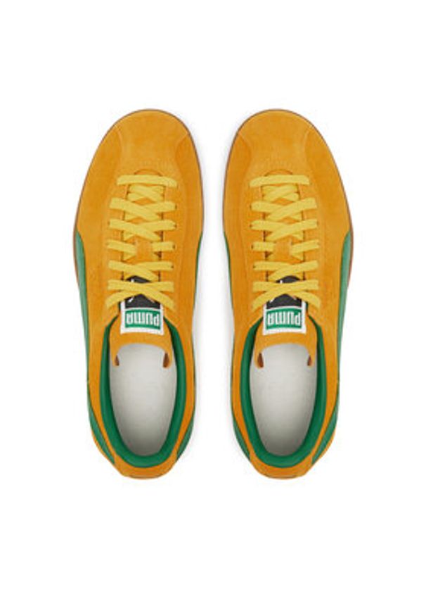 Puma Sneakersy Brasil 401048 03 Pomarańczowy. Kolor: pomarańczowy. Materiał: skóra, zamsz