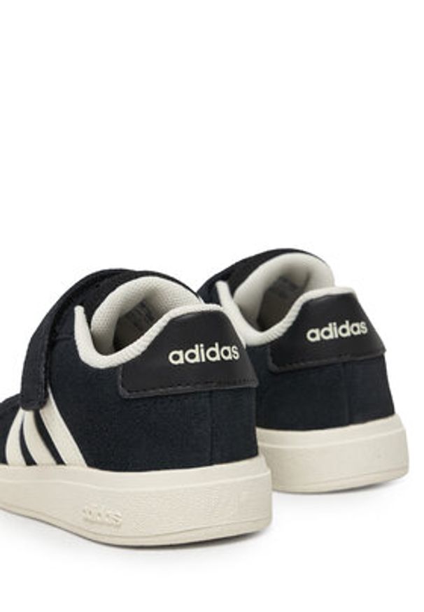 Adidas - adidas Sneakersy Grand Court 00S El I JR0779 Czarny. Kolor: czarny. Materiał: zamsz, skóra