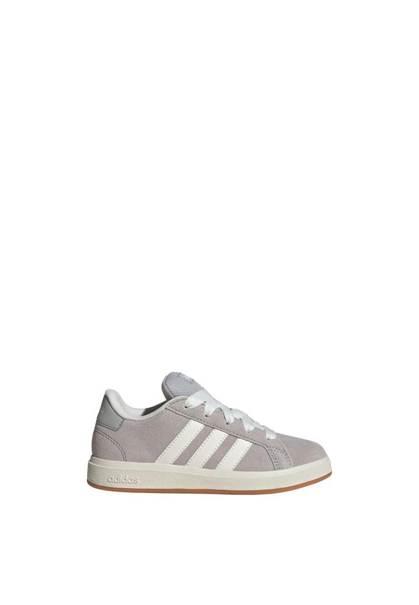 Adidas - Buty Grand Court 00s Kids. Kolor: biały, wielokolorowy, szary, brązowy. Materiał: tworzywo sztuczne