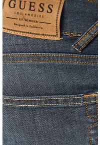 Guess Jeans - Szorty jeansowe. Okazja: na co dzień. Kolor: niebieski. Materiał: bawełna, jeans, wiskoza, denim, elastan, tkanina, poliester. Wzór: gładki. Styl: casual #3