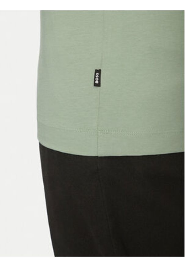 BOSS T-Shirt Thompson 01 50468347 Zielony Regular Fit. Kolor: zielony. Materiał: bawełna