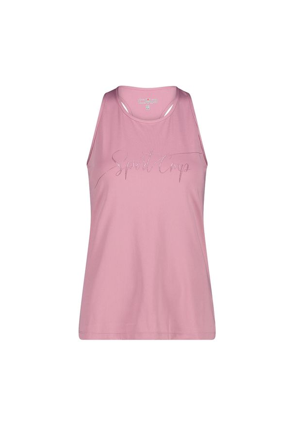 Damski tank top CMP. Kolor: różowy. Długość rękawa: bez rękawów