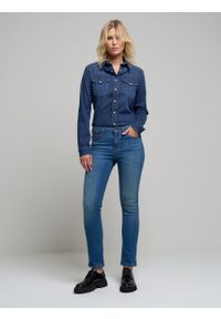 Big-Star - Spodnie jeans damskie Adela Straight 440. Kolor: niebieski. Styl: klasyczny #3