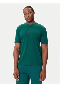 Adidas - adidas T-Shirt Essentials Small Logo JF1096 Zielony Regular Fit. Kolor: zielony. Materiał: bawełna