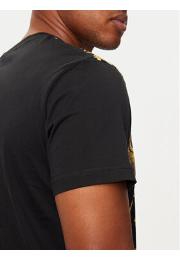 Versace Jeans Couture T-Shirt 77GAH6SC Czarny Regular Fit. Kolor: czarny. Materiał: bawełna