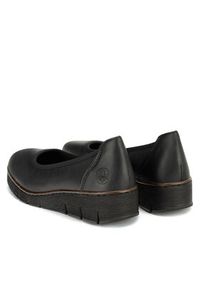 Rieker Baleriny 53755-00 Czarny. Kolor: czarny. Materiał: skóra #6