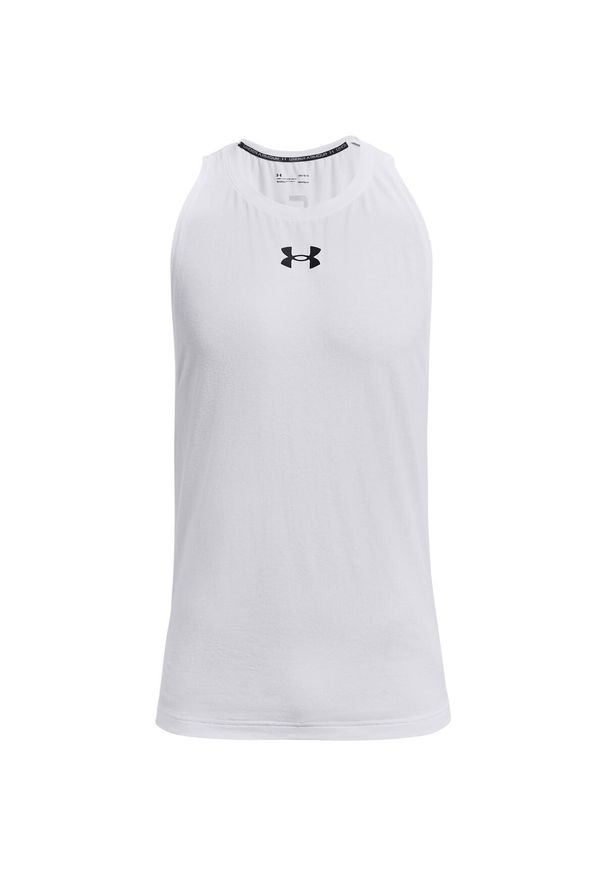 Tank top Under Armour Baseline coton. Kolor: czarny, biały, wielokolorowy. Długość rękawa: bez rękawów. Sport: koszykówka