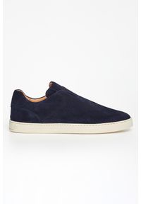 Sneakersy męskie zamszowe CESARE CASADEI. Materiał: zamsz