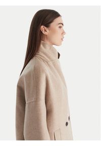 ViCOLO Płaszcz wełniany TF0003 Beżowy Regular Fit. Kolor: beżowy. Materiał: syntetyk #6