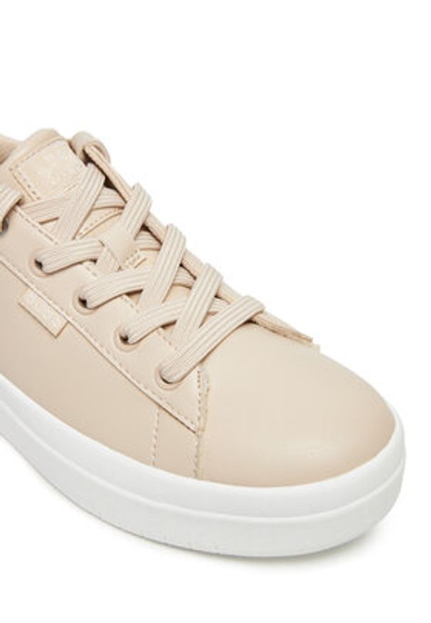 skechers - Skechers Sneakersy BOBS D'Vine Sky-Main Step 114581/NAT Beżowy. Kolor: beżowy. Materiał: skóra