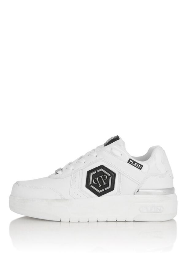 Philipp Plein - PHILIPP PLEIN Sneakersy SAFS USC0925 PTE003N Biały. Kolor: biały. Materiał: skóra