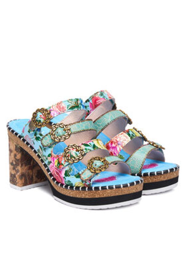 Laura Vita Klapki Naomio 10 Niebieski. Kolor: niebieski. Materiał: skóra