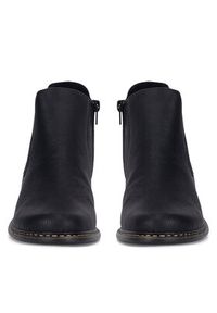 Rieker Botki Z4994-00 Czarny. Kolor: czarny. Materiał: materiał #3