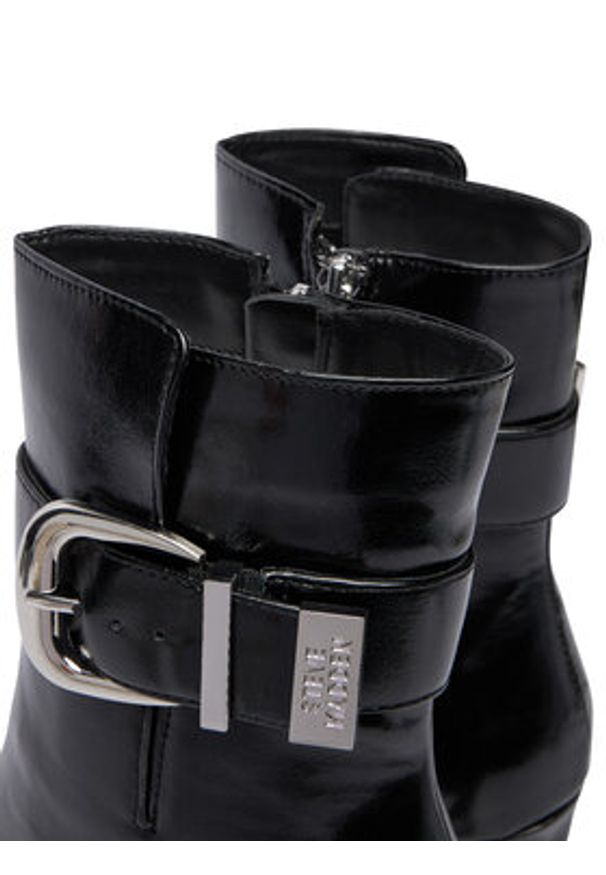Steve Madden Botki Stashed SM11004780 Czarny. Kolor: czarny. Materiał: skóra