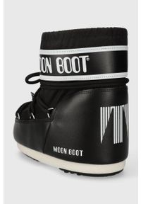 Moon Boot - Śniegowce Classic Low 140934.M.B.CLASSIC-PINK. Nosek buta: okrągły. Zapięcie: sznurówki. Kolor: czarny #5