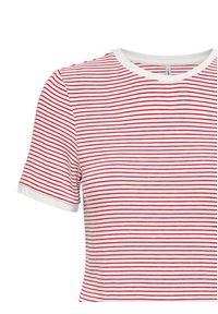 only - ONLY T-Shirt Tine 15315406 Czerwony Regular Fit. Kolor: czerwony. Materiał: wiskoza #2