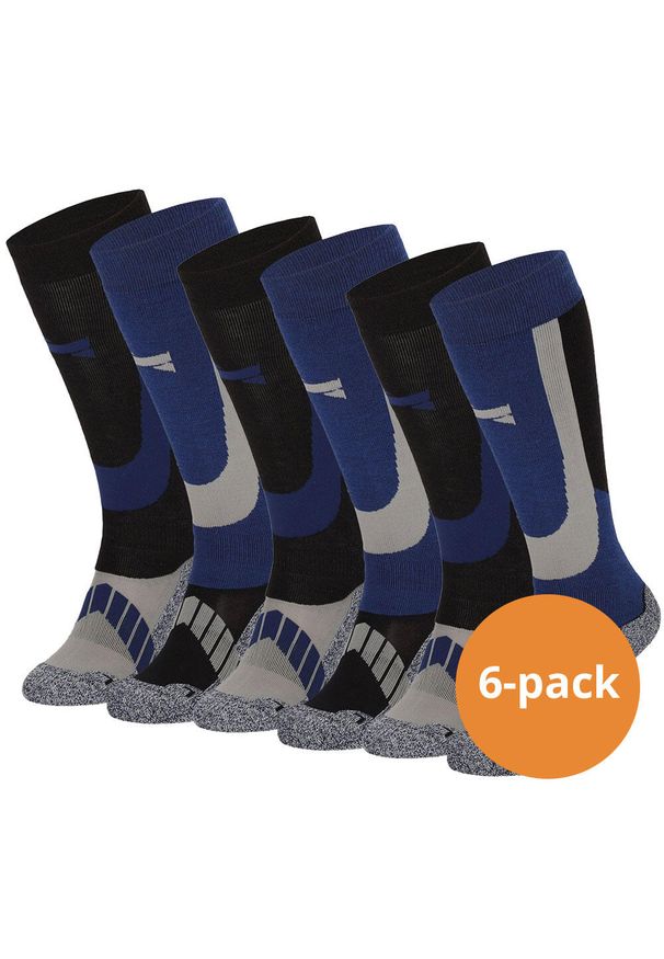 XTREME SOCKSWEAR - Skarpety narciarskie Xtreme, 6 par, Multi Niebieski. Kolor: niebieski. Sport: narciarstwo