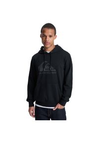 Quiksilver - Bluza z kapturem dla Mężczyzn COMP LOGO Czarny. Typ kołnierza: kaptur. Kolor: brązowy, zielony, wielokolorowy. Materiał: materiał, poliester, bawełna