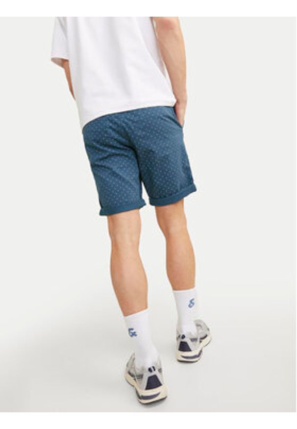 Jack & Jones Szorty materiałowe Bowie 12230336 Niebieski Regular Fit. Kolor: niebieski. Materiał: bawełna