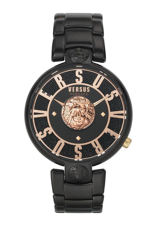 Versus Versace Zegarek VSPVS0620 damski kolor czarny. Kolor: czarny. Materiał: materiał