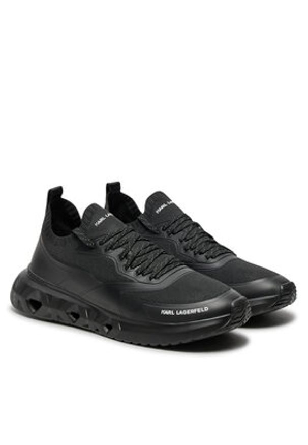 Karl Lagerfeld - KARL LAGERFELD Sneakersy KL54616 Czarny. Kolor: czarny. Materiał: materiał